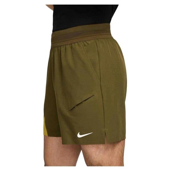 Nike Mens Slam Tennis Shorts - Olive Green - 