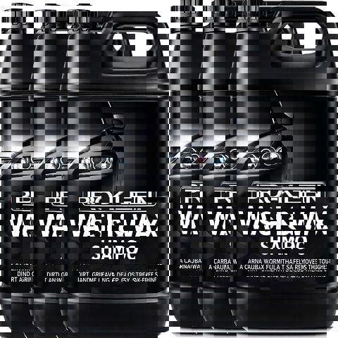 ProKleen Pro-Kleen Wash & Wax Shampoo with Carnauba Wax 3x 5L - pH Neutral Professional Car Wash Shampoo