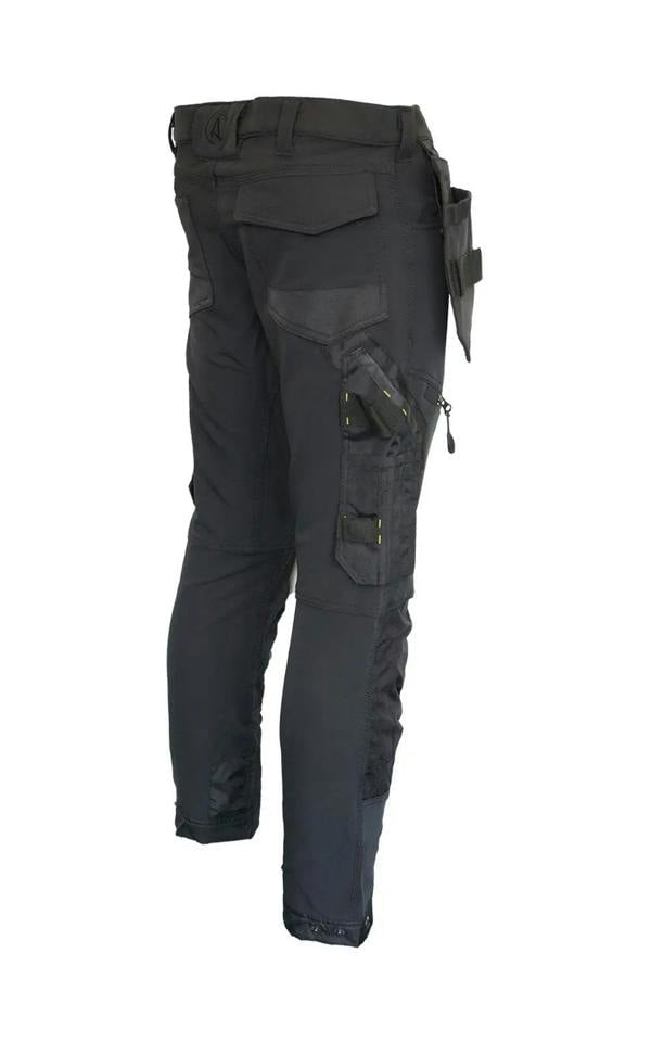 Slim Fit Stretch Work Trouser with Removable Holster Pockets - Hi-Vis Trousers