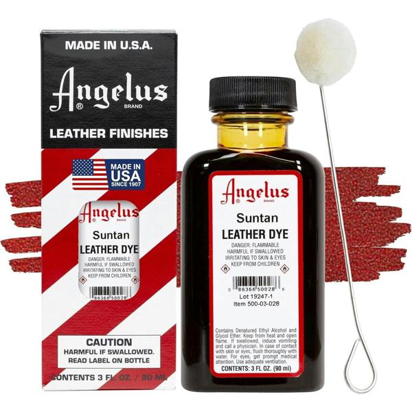 Angelus Leather Dye - Permanent Deep Penetrating Colour Change 3oz