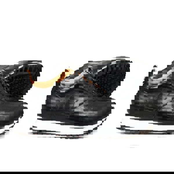 David WeJ Leather Smart Sneakers - Black