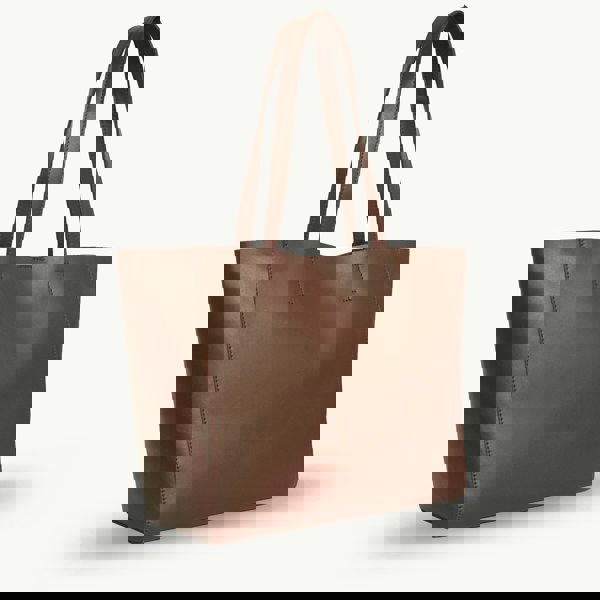 Assots London 'ABINGDON' Tan Real Leather Designer Tote Bag