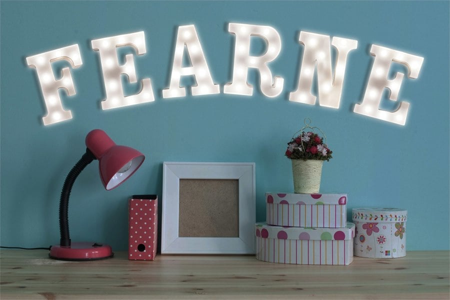 St Helens Battery Operated 3D LED Letter W Light