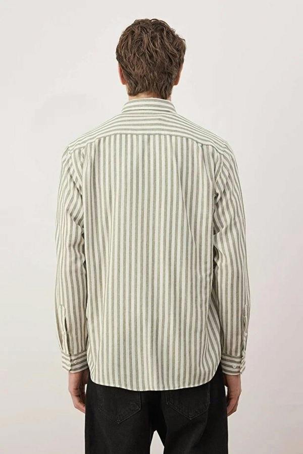 WOVCOR Regular Fit Striped Men’s Shirt