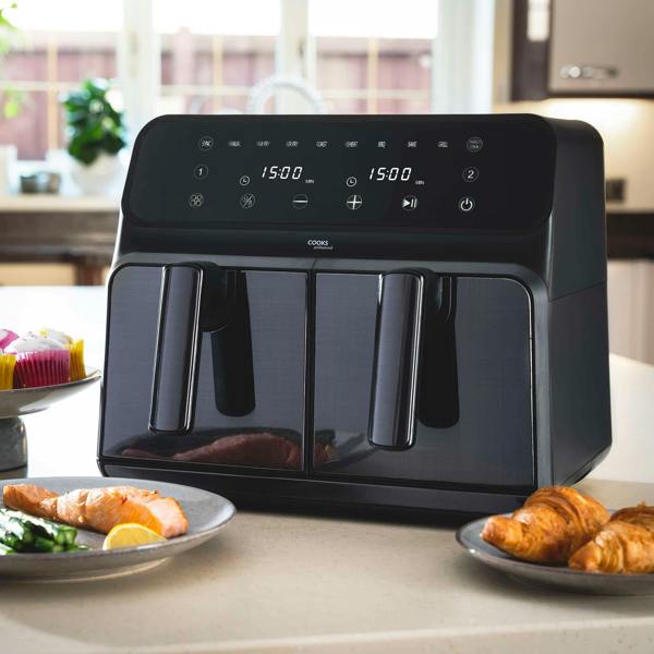 Cooks Professional 8L Digital Dual Air Fryer | Black