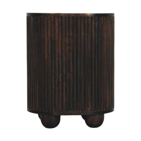 Artisan Furniture Curved Fluted 3-Drawer Bedside