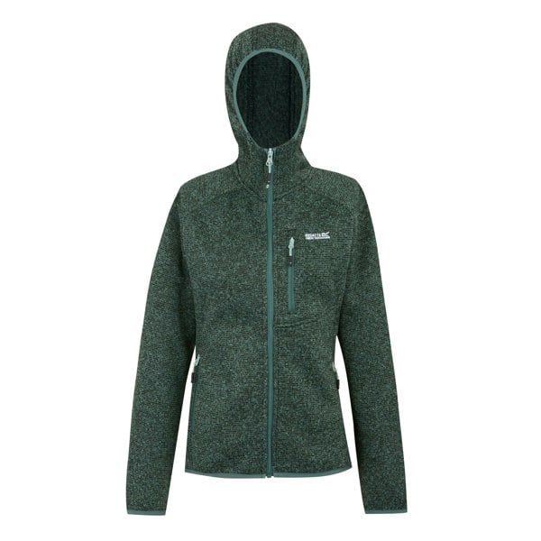 Regatta Womens Newhill Hooded Fleece Jacket - Green Haze