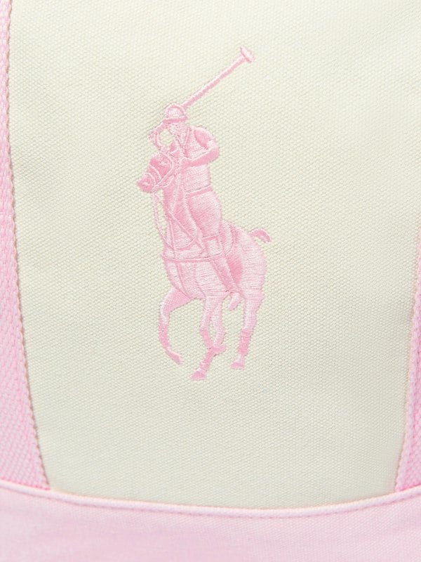Ralph Lauren Kids Ralph Lauren Girls Polo Player Tote Bag (W:43cm)