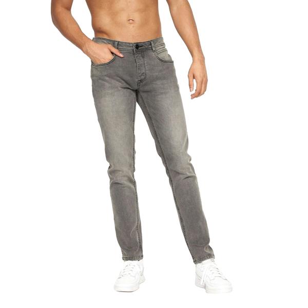 Crosshatch Mens Malcolm Slim Jeans - Light Grey Wash - 
