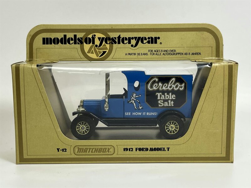 MCSlots 1912 Ford Model T Cerebos Table Salt Matchbox Y12 S1