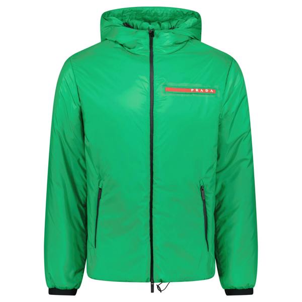 Prada Technical Nylon Padded Jacket Green - chancefashionco
