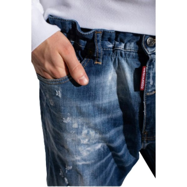 DSQUARED2 S74LB1041 S30342 BIG DEANS BROTHER JEAN 470 NAVY BLUE JEANS Mens 46