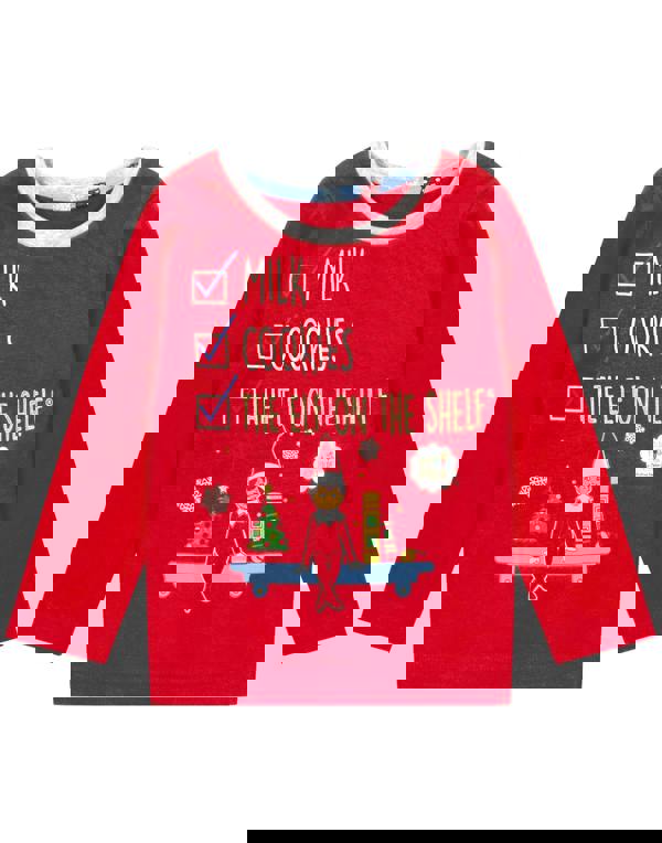 The Elf On The Shelf Unisex Kids Red Long Sleeve Long Leg Pyjama Set