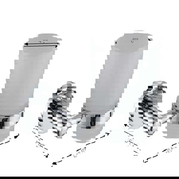 Showerdrape Modernity Chrome Stainless Steel Wall Mounted 7 Piece Bathroom Accessory Set