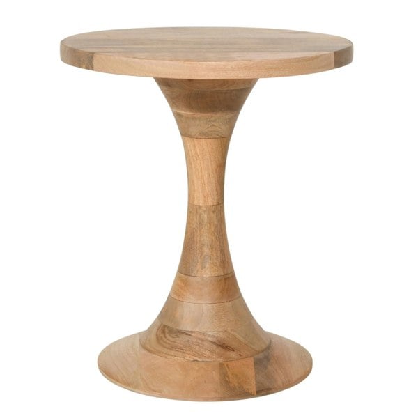IH Design Valor Mango Wood Round Side Table