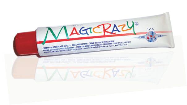 Kleral System Magicrazy Blue Sky - Resistant hair dye "Blue Sky". Cream-hair dye with complete oxidation gives the curls incredible and stunning shades.