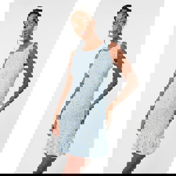 Pink Vanilla Ditsy Shirred Broderie Mini Dress