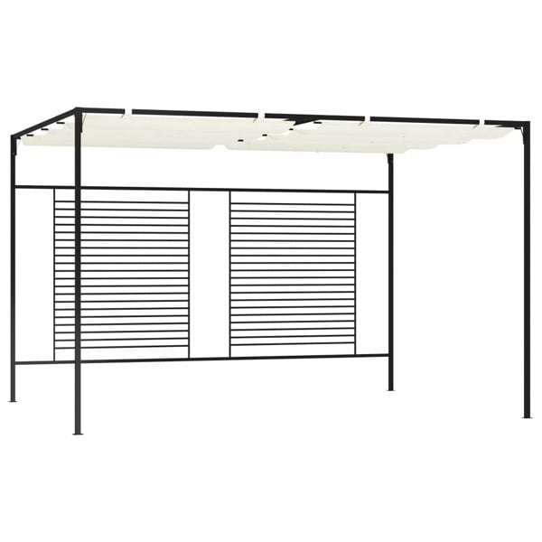 Berkfield Gazebo with Retractable Roof 3x4x2.3 m Cream 180 g/ma_