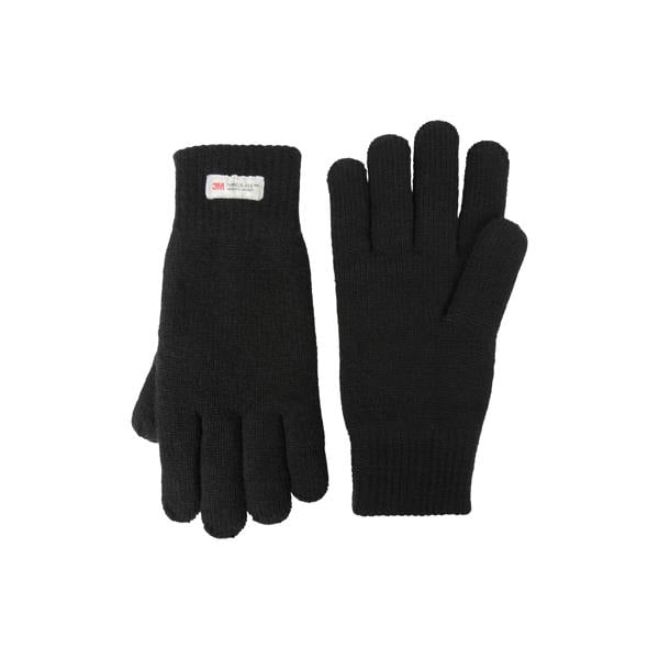 Mountain Warehouse Mens Thinsulate Knitted Gloves - Black - 