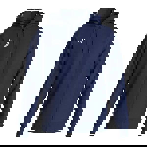 Umbro Mens Club Leisure Full Zip Hoodie - Navy/White