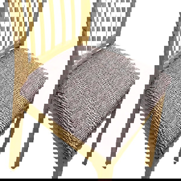 Anyseat Chair Cover Dark Brown Wavey and Straight Line Pattern Stretch Seat Cover for Home Dinning Kitchen Washable Removable