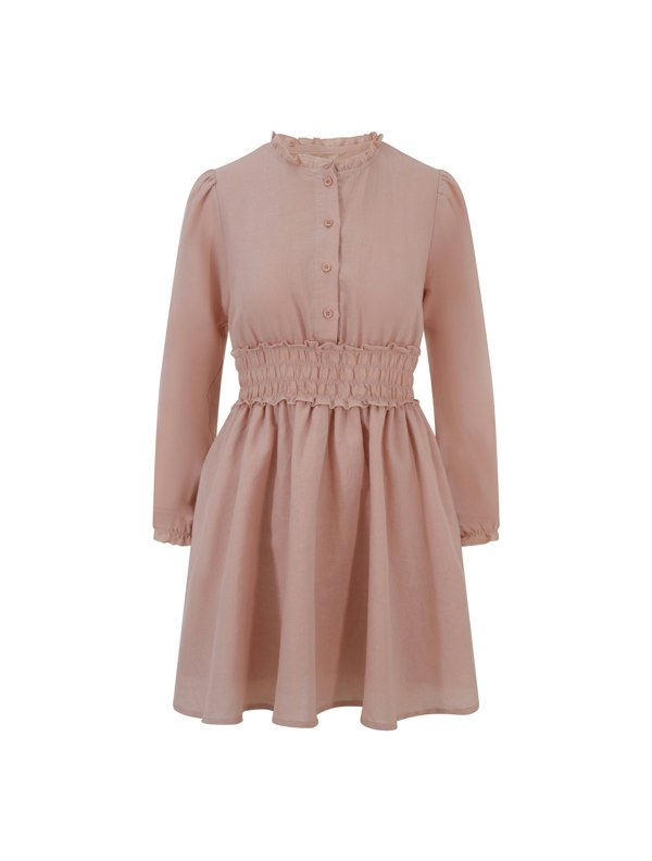 BALOU Linen Mini Dress - Pink