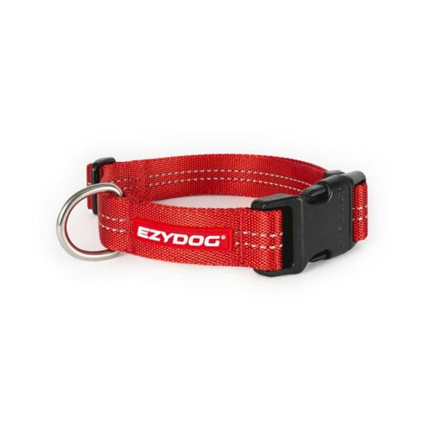EzyDog Essential Adjustable Dog Collar in Red
