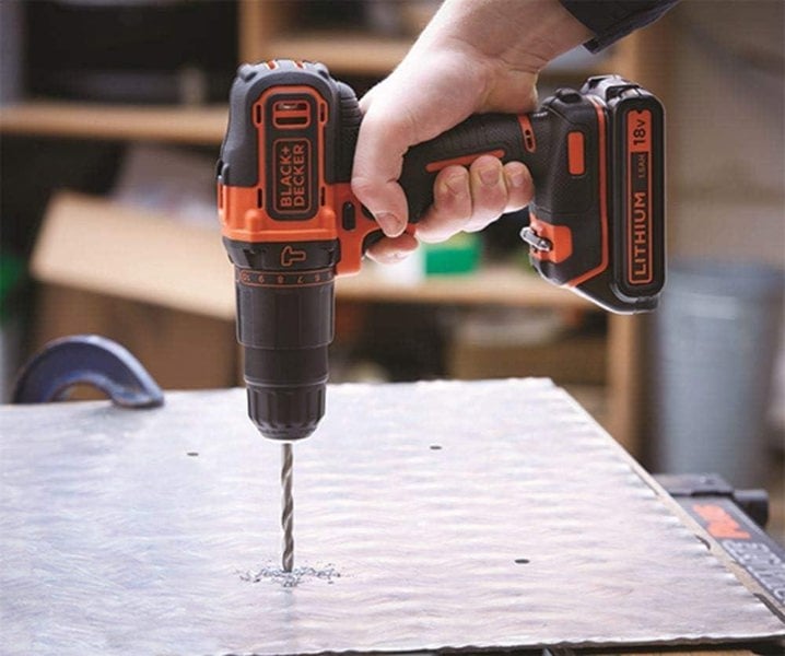 Black & Decker BCD700S2AFC-GB Cordless Hammer Drill with 2 x 18V Batteries
