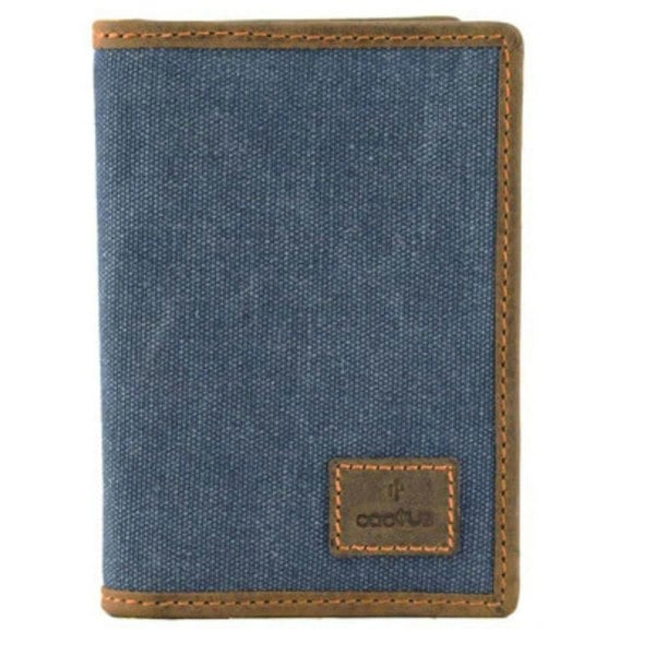 Mala Leather Canvas & Hunter Leather RFID Passport Cover