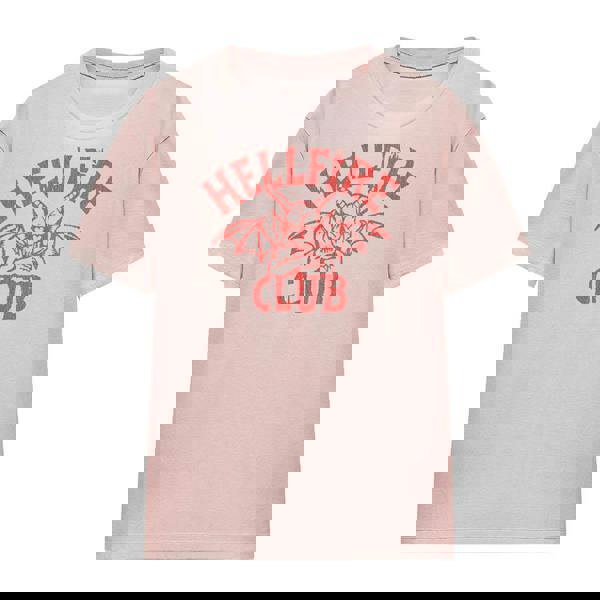 Stranger Things Womens/Ladies Hellfire Club Tonal Logo T-Shirt - Pink