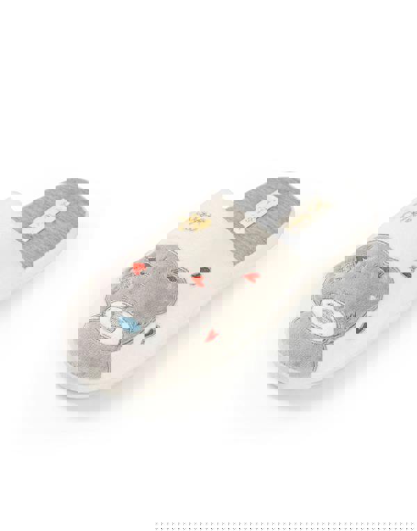 Me to You Womens White Tatty Teddy Mule Slippers