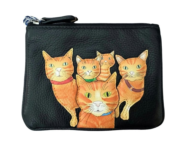 Mala Leather Kitty Crew Coin RFID Leather Purse