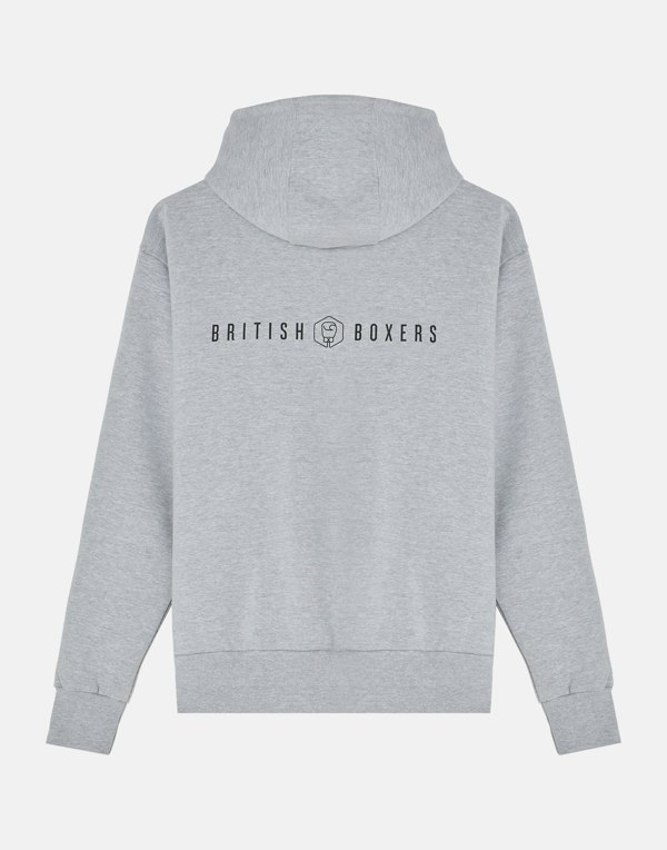 British Boxers Paul Mullin British Boxers Hoodie – Heather Grey