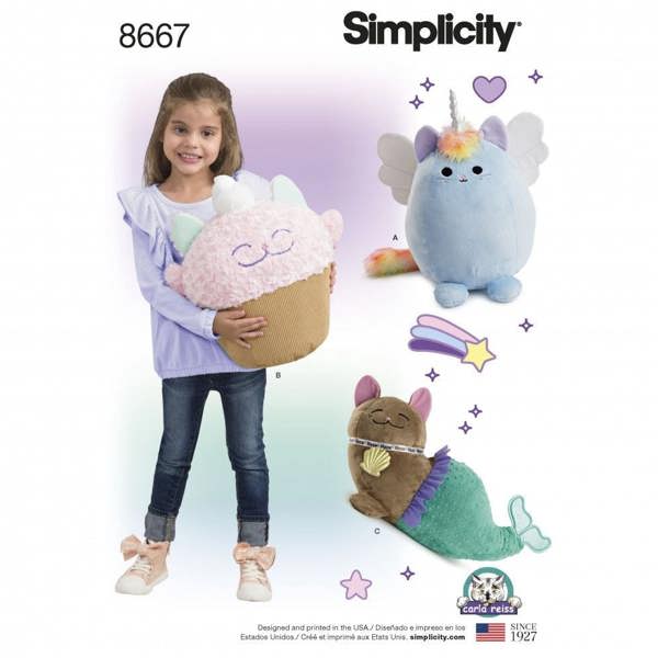 Simplicity Sewing Pattern 8667, Toys OS (One Size) - Easy