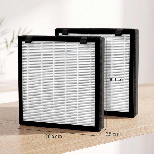 HOMCOM H13 True HEPA Replacement Filter for Air Purifier (823-096), 2 Pack