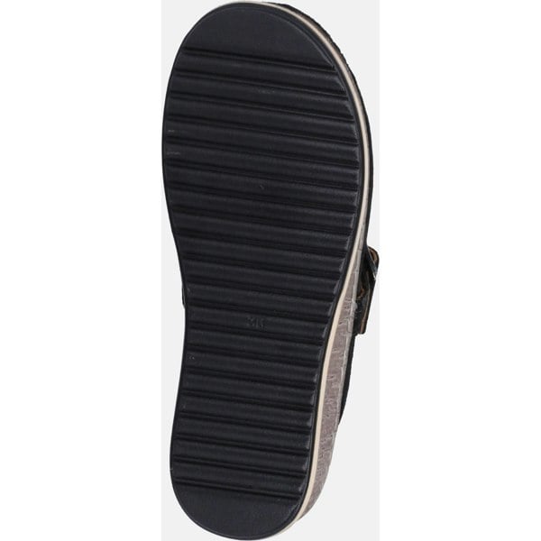 Hush Puppies Sorcha Mule Leather Women's Black Suede Sandals
