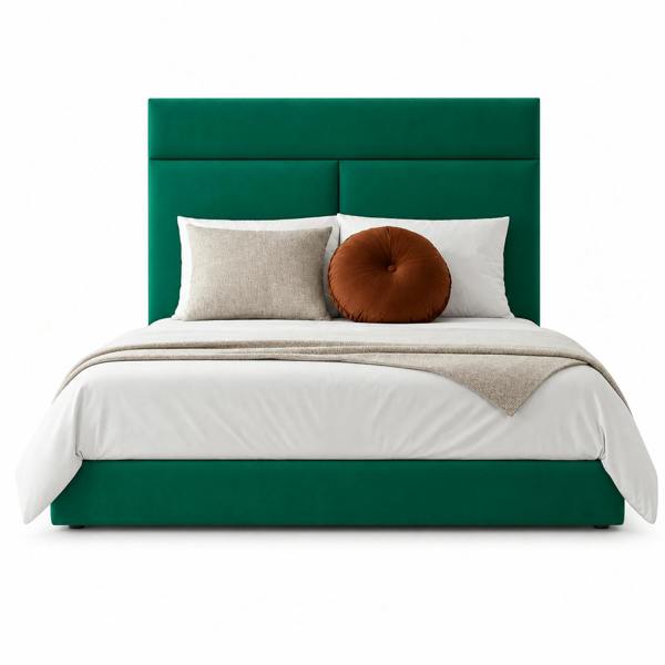 Great British Beds Carolyn Divan Bed - Green Plush