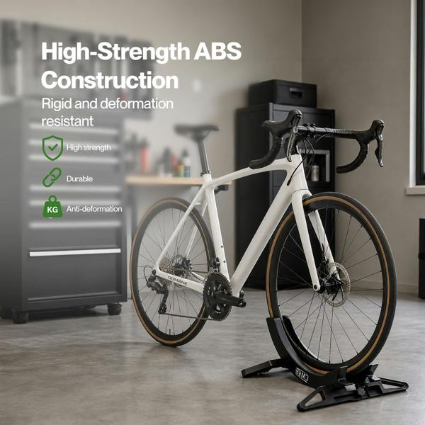 MONVELO Bike Stand Floor Rack Adjustable ABS For Mountain Bikes Garage Black