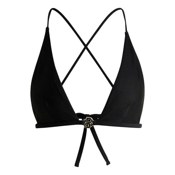 Boss Womens/Ladies Double B Monogram Bikini Top - Black - 