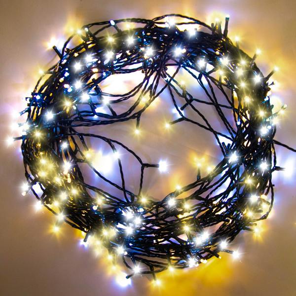 Warm and Cool White Christmas String Lights Range, 8 Light Modes, Indoor and Outdoor Decorative LED Fairy Lights image 1
