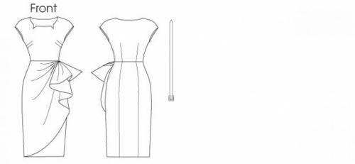 Butterick Sewing Pattern 5880, Belts, Dresses, Vintage Style for Women, 6-8-10-12-14 - Easy
