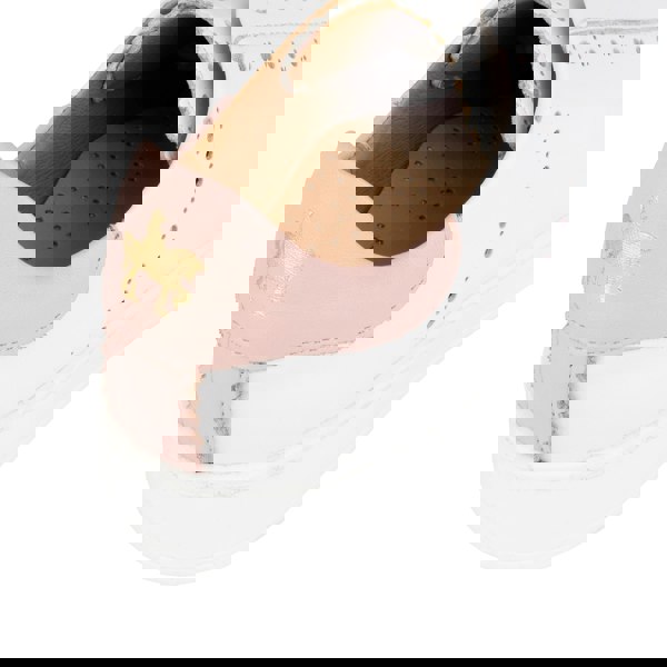 Embassy London Serena - Pink & White - Women’s Leather Trainer with Brogue Details