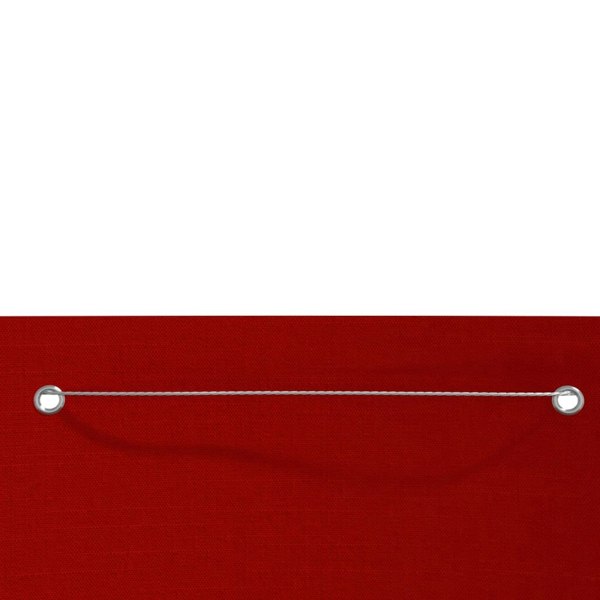 Berkfield Balcony Screen Red 120x240 cm Oxford Fabric