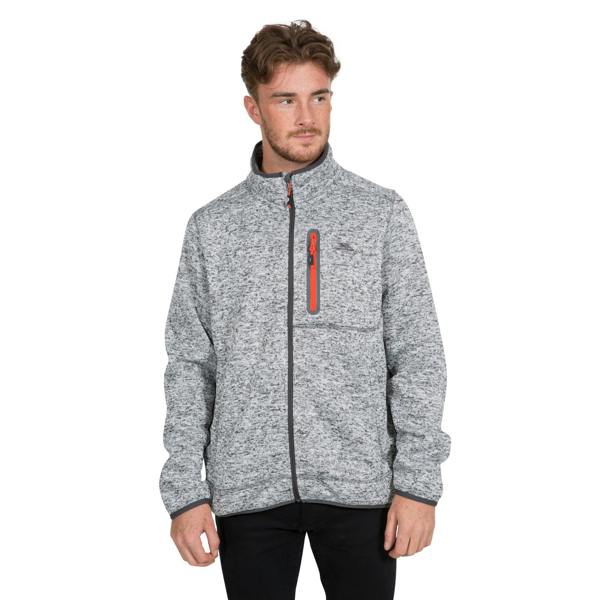 Trespass Mens Bingham Fleece Jacket - Grey Marl - 