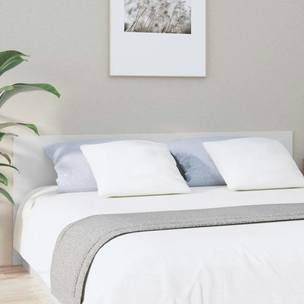 Berkfield Bed Headboard White 200x1.5x80 cm Engineered Wood