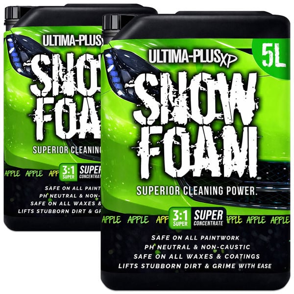 Ultima Plus XP Ultima-Plus XP Snow Foam Car Shampoo pH Neutral Wash - Super Thick Foam Pre-Wash - Apple Fragrance 10L