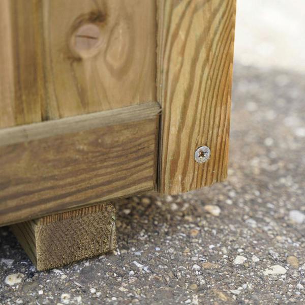 Cerland Vendome Square Planter 46cm x 46cm 52L Classic Square Wooden Planter
