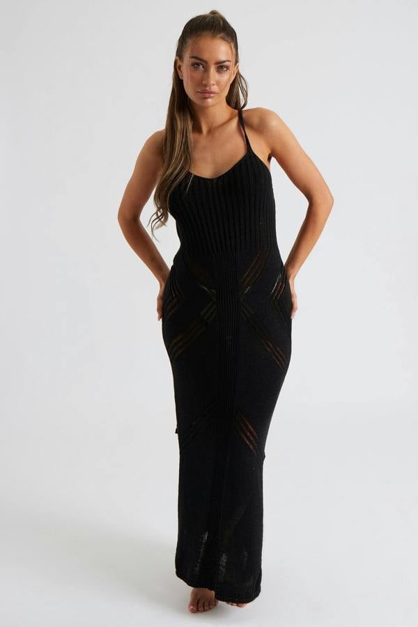 Urban Bliss Pointelle Knit Midaxi Dress