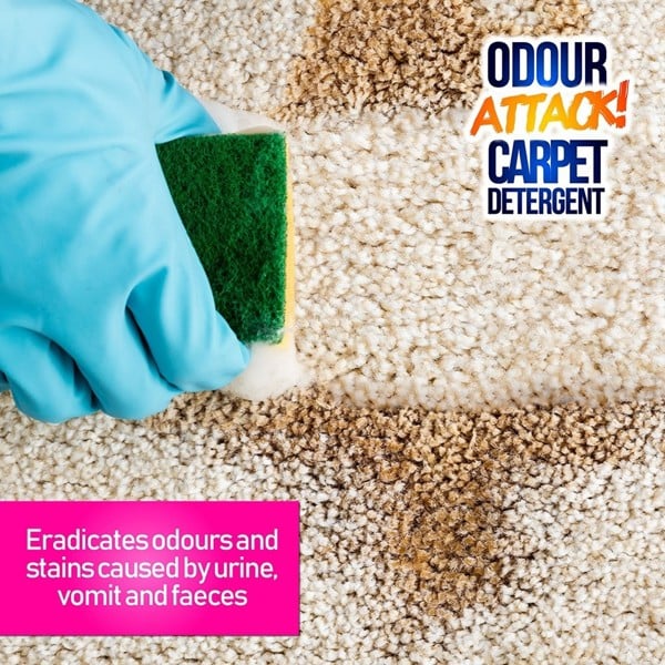ProKleen Pro-Kleen Odour Attack Carpet Solution Cleaner Enzyme Shampoo 1L Ocean Fresh