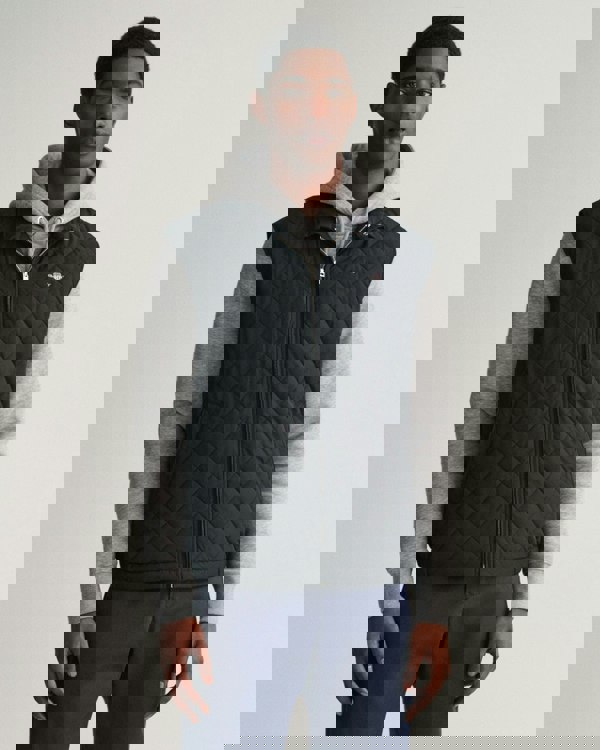 GANT Mens Quilted Windcheater Vest - 5 Black